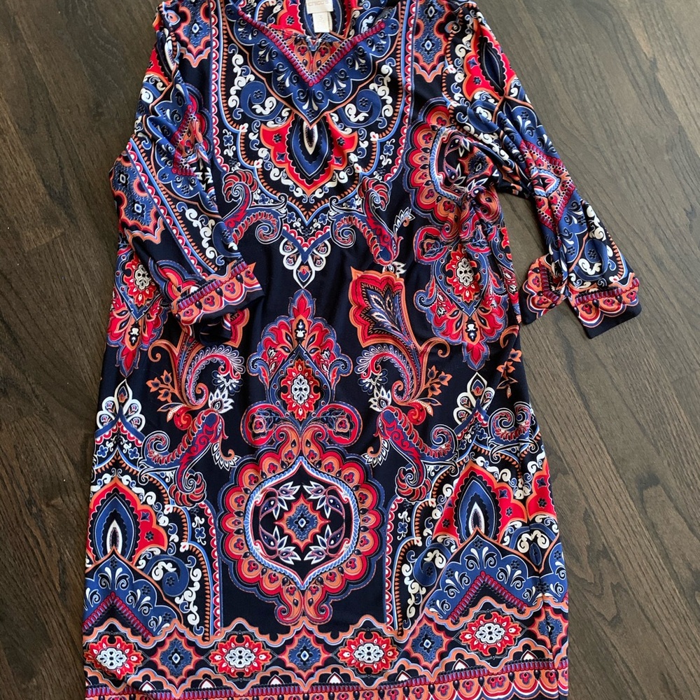 Pretty multi color Chico’s dress.